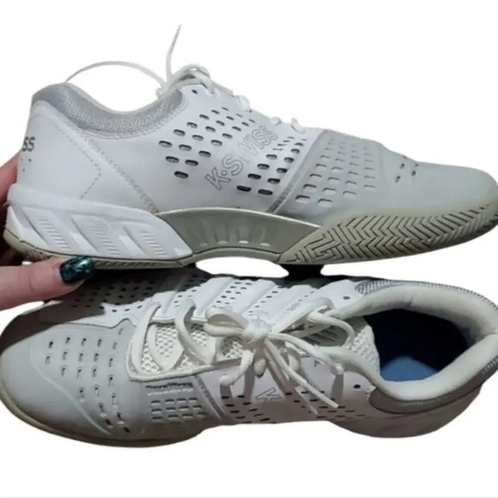 K Swiss White women's size 11 Y2k 90's Vintage Sneakers Tennis Shoes Size‎ 11